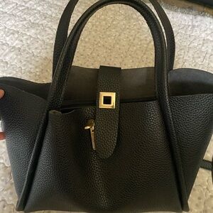 Mini black crossbody